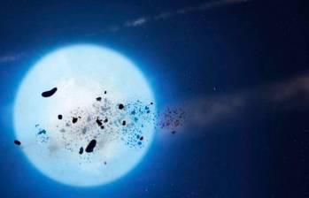 La fuerza de las colisiones entre los planetas y los asteroides produciría muchos escombros espaciales en el sistema solar, según estudio reciente. Foto: Europa Press.