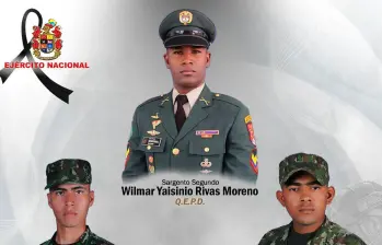 Estos son los militares muertos durante el ataque con drones de las disidencias. FOTO CORTESÍA