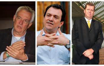 Federico Restrepo, Alonso Salazar y Álvaro Vásquez fueron imputados por la Fiscalía en el caso de Hidroituango. FOTOS: EL COLOMBIANO