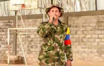 Alias Giovanni era uno de los cabecillas del Frente Carlos Patiño de las disidencias de las Farc en Cauca. FOTO: Captura de video