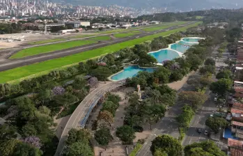 Vista aérea proyectada del “Gran Parque Medellín”. RENDER: CORTESÍA ALCALDÍA DE MEDELLÍN