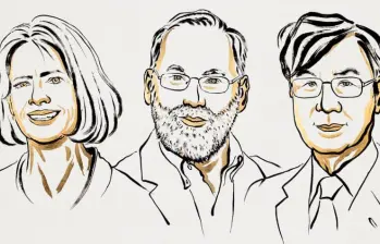 Estos son Mary Brunkow, Fred Ramsdell y Shimon Sakaguchi, los ganadores del Nobel de Medicina 2025. FOTO Tomada de @nobelprize en Instagram