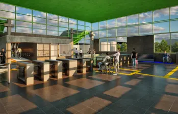 Así quedarán los accesos a algunas de las estaciones de la Línea A. RENDER: CORTESÍA METRO DE MEDELLÍN
