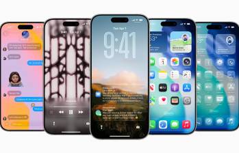 El rediseño de iOS se extiende desde la pantalla bloqueada hasta los íconos y widgets, con una estética translúcida, animaciones fluidas y opciones de personalización avanzadas. FOTO cortesía