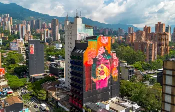 Así luce uno de los murales de Daniel Quiceno, más conocido como @perrograff