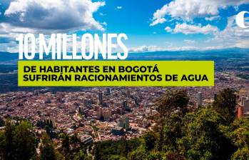 Inició racionamiento de agua en Bogotá que afectará a más de diez millones de habitantes