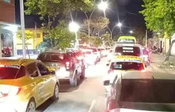 Campesinos de Lebrija bloquearon corredores viales en protesta por el alza del impuesto predial. FOTO: Tomada de redes sociales