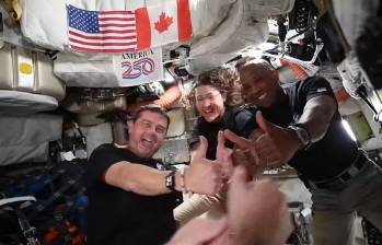 El presidente Donald Trump llamó y felicitó a los astronautas, y les dijo que hicieron “historia”. FOTO NASA