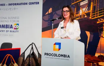 Carmen Caballero, presidenta de ProColombia. FOTO: Cortesía ProColombia