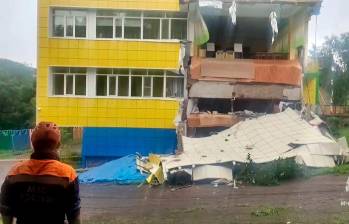 Imágenes de la infraestructura afectada en ese país por el fuerte sismo que se registró en la madrugada de este 30 de julio. FOTO AFP
