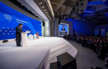 Javier Milei, presidente de Argentina, tuvo la intervención más vista durante el Foro de Davos 2024. FOTO CORTESÍA 