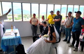 Así fue la boda entre Fabio Alexander Rangel y Leidy Paola León este 12 de agosto. FOTO CORTESÍA