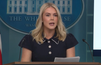 Karoline Leavitt es una de las funcionarias más jóvenes en el gobierno de Donald Trump. Imagen: captura de video. 