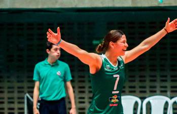 María Alejandra Torres, capitana de Antioquia. FOTO CORTESÍA JORGE ZULUAGA-LIGA ANTIOQUEÑA DE VOLEIBOL
