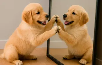 Video: Curiosas reacciones de perros frente a un espejo 