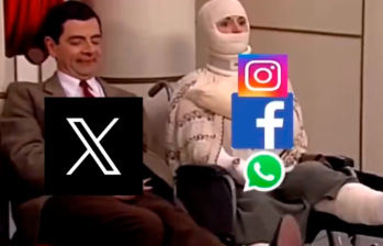 En X los usuarios no dejaron pasar la oportunidad para hacer toda clase de memes con la caída de las redes sociales. Aquí una escena de Mr. Bean. FOTO: Tomada de X (antes Twitter) @Coreanittatw
