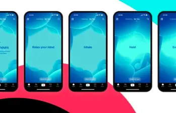 La red social incorpora ejercicios guiados para dormir y nuevas funciones para personas con discapacidades. FOTO cortesía tiktok
