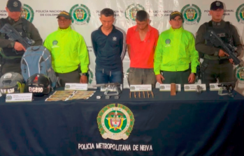 Los dos hombres responsables del asesinato de la patrullera Paula Cristina Ortega Córdoba pagarán 33 años de cárcel. Foto: Fiscalía General de la Nación. 