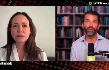 María Corina Machado ha mantenido una serie de entrevistas con personalidades para denunciar lo que se vive al interior de Venezuela. FOTO: Cortesía