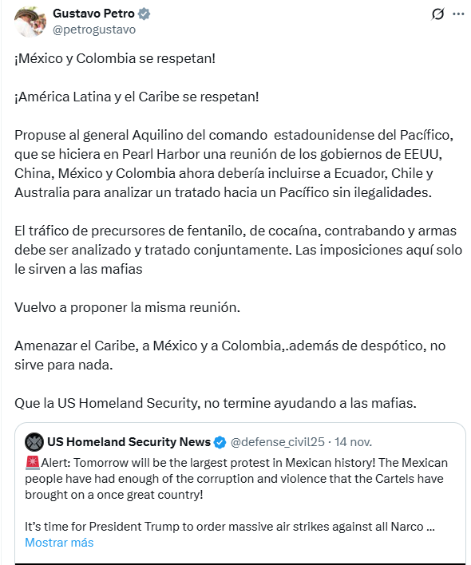 Noticias falsas, defensa de bombardeos y hasta ínfulas con videos hechos con IA: los 74 trinos de Petro el puente festivo