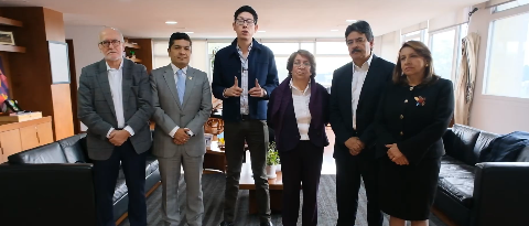 De izquierda a derecha: Senadores; Guido Echeverry, Carlos Eduardo Guevara, ministro de Educación Daniel Rojas Medellín, Carlos Julio González y Soledad Tamayo. FOTO: captura de video.  De izquierda a derecha: Senadores; Guido Echeverry, Carlos Eduardo Guevara, ministro de Educación Daniel Rojas Medellín, Carlos Julio González y Soledad Tamayo. FOTO: captura de video.