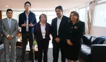 De izquierda a derecha: Senadores; Guido Echeverry, Carlos Eduardo Guevara, ministro de Educación Daniel Rojas Medellín, Carlos Julio González y Soledad Tamayo. FOTO: captura de video.  De izquierda a derecha: Senadores; Guido Echeverry, Carlos Eduardo Guevara, ministro de Educación Daniel Rojas Medellín, Carlos Julio González y Soledad Tamayo. FOTO: captura de video.