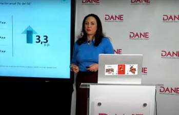 Piedad Urdinola, directora del Dane, presentó las cifras del PIB a junio de 2023. FOTO tomada de Youtube