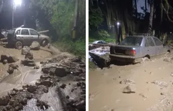 Imágenes de algunos de los sectores afectados en Bello. FOTO: Cortesía