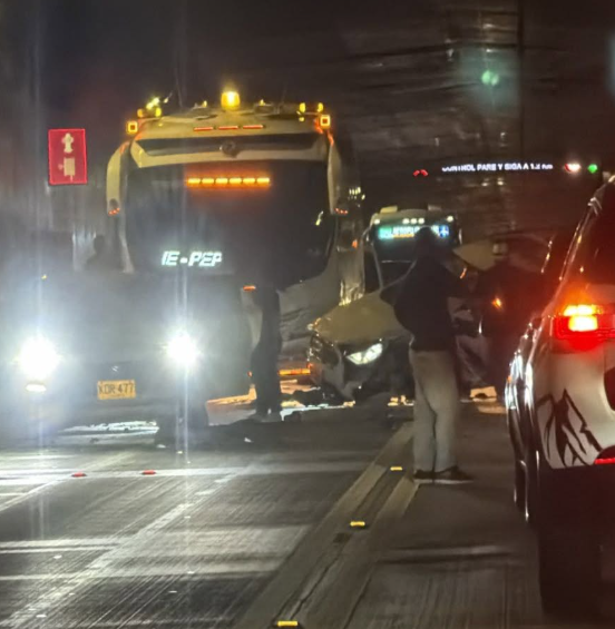 El accidente involucraría a un vehículo particular. Foto: tomada de redes Jonh Wil