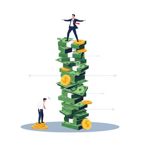 Los hallazgos del informe no solo evidencian un problema de desigualdad estructural en el corazón de las grandes corporaciones estadounidenses, sino que ponen sobre la mesa un debate político: cómo regular o desincentivar que las diferencias entre ejecutivos y empleados lleguen a niveles tan extremos. FOTO: Made with Google AI