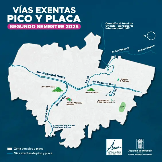 Pilas que desde este lunes cambia el pico y placa en Medellín: así quedó la nueva rotación