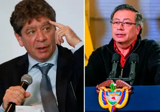 El presidente de la Andi, Bruce Mac Master, se fue lanza en ristre en contra del presidente de la república, Gustavo Petro. Foto: COLPRENSA.