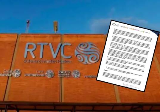 RTVC respondió a un derecho de petición diciendo que había información que no podía dar por un acuerdo de confidencialidad. FOTO: RTVC y tomada de redes sociales