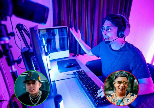 El streaming en vivo se consolida como una de las industrias más dinámicas del ecosistema digital. En la izquierda está WestCol y a la derecha, Mr. Stiven, los streamers colombianos más populares. FOTO: GETTY Y CORTESÍA