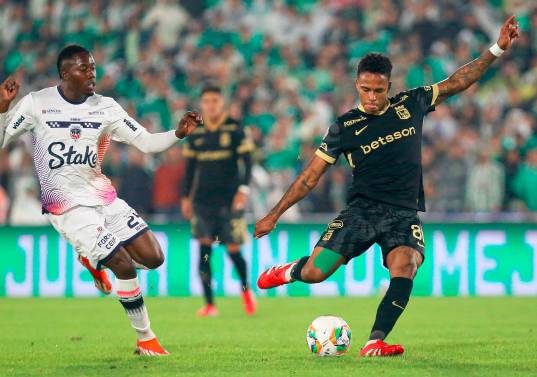 Imágenes del último partido entre Nacional y Fortaleza, que terminó en goleada 5-1 a favor del conjunto verdolaga. FOTO COLPRENSA