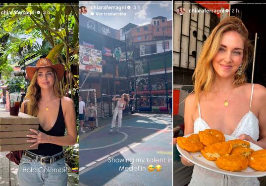 Alguna de las publicaciones de Chiara Ferragni en Medellín. FOTOS IG @ChiaraFerragni