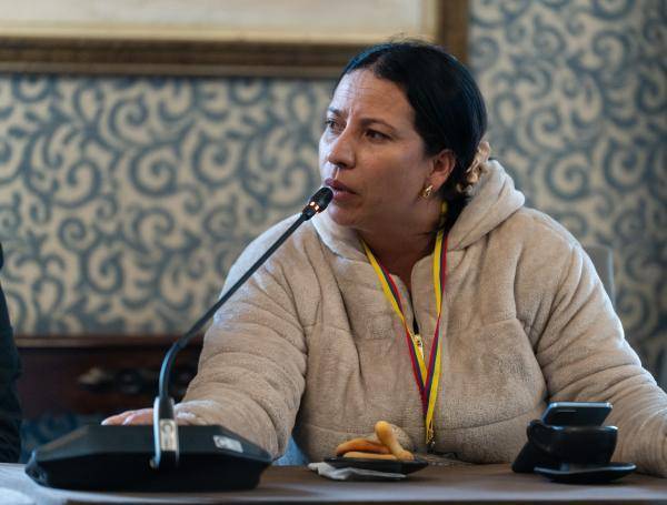 Los familiares tuvieron un espacio para expresar sus deseos conforme al proceso. Foto: Cancillería.
