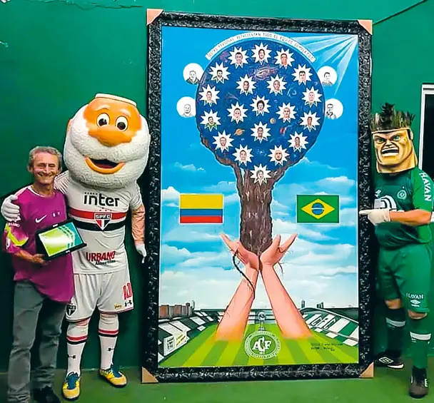 Este fue el cuadro que Sigifredo Hidalgo llevó al Chapecoense. FOTO Cortesía