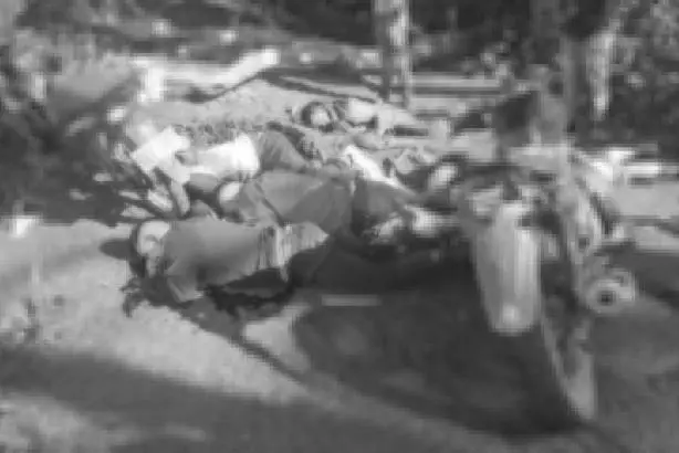 Así encontraron los cuerpos de las cinco víctimas. FOTO: Tomada de redes sociales