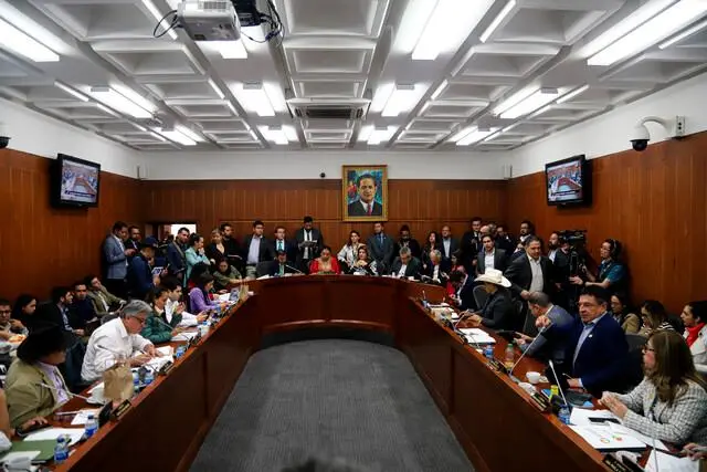 Comisión Séptima del Senado, donde se discute la reforma laboral. FOTO: Colprensa