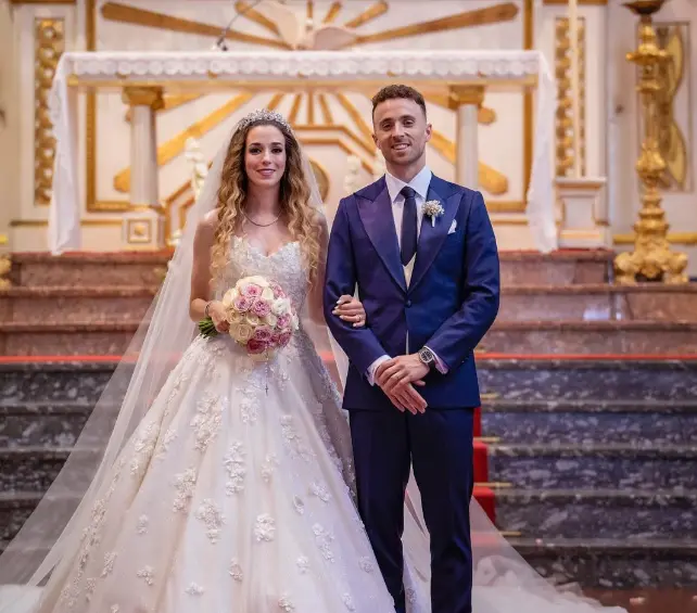 Hace apenas 10 días, Diogo Jota se había casado con su pareja, Rute Cardoso –su novia desde 2013.
