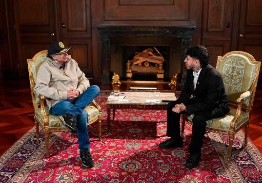 Westcol entrevistó al presidente Gustavo Petro el pasado 26 de marzo, la transmisión llegó a tener más de 800.00 personas conectadas. Foto: Presidencia