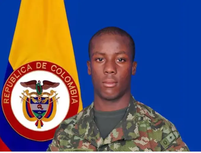 Este era el soldado profesional Yiminson Mosquera Perea quien permanecía desaparecido desde el lunes, 24 de noviembre. FOTO: Cortesía