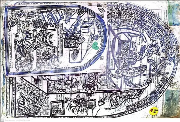 Uno de los dibujos que mostró el programa de televisión.