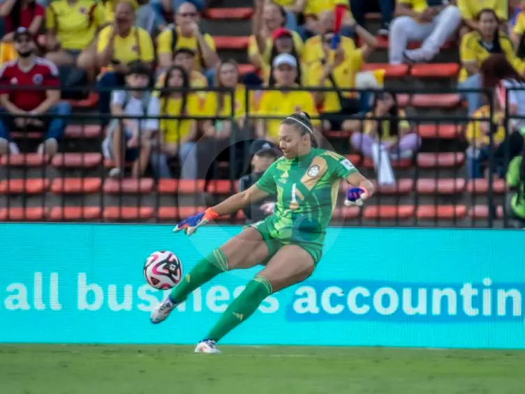 La arquera caleña Luisa Agudelo quien también hace parte del proceso de Colombia mayores lidera el listado de 23 convocadas en la sub-20. FOTO JUAN ANTONIO SÁNCHEZ 