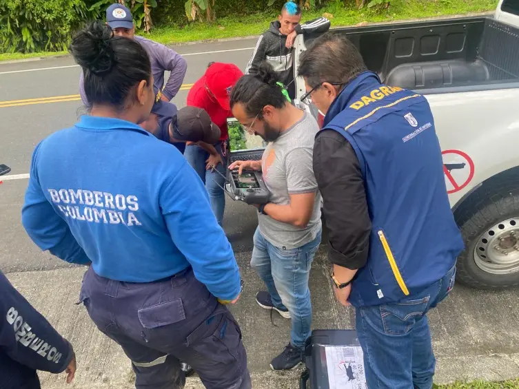 La búsqueda del menor indígena Uriel García Jumí se realizó con drones especializados en un territorio de alta complejidad geográfica. Foto: @DagranAntioquia