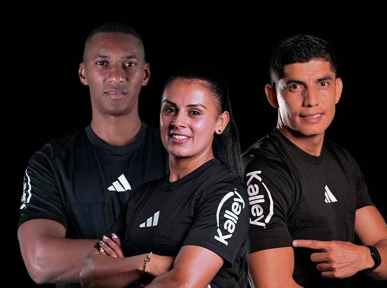 Kalley es el patrocinador oficial del cuerpo arbitral del fútbol profesional colombiano. Foto: Cortesía