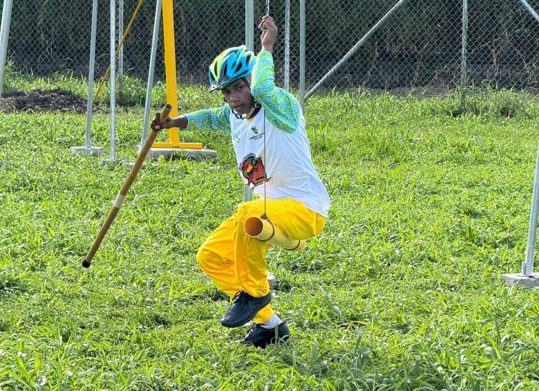 Juan Diego Ramos Mosquera, representante de Turbo, tiene 18 años y esta fue su primera vez compitiendo en garruchómetro. Foto: Herbert Martínez.