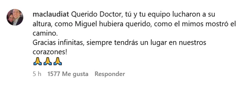 “Lucharon a su altura”: esposa de Miguel Uribe Turbay respondió emotivo mensaje del neurocirujano Fernando Hakim