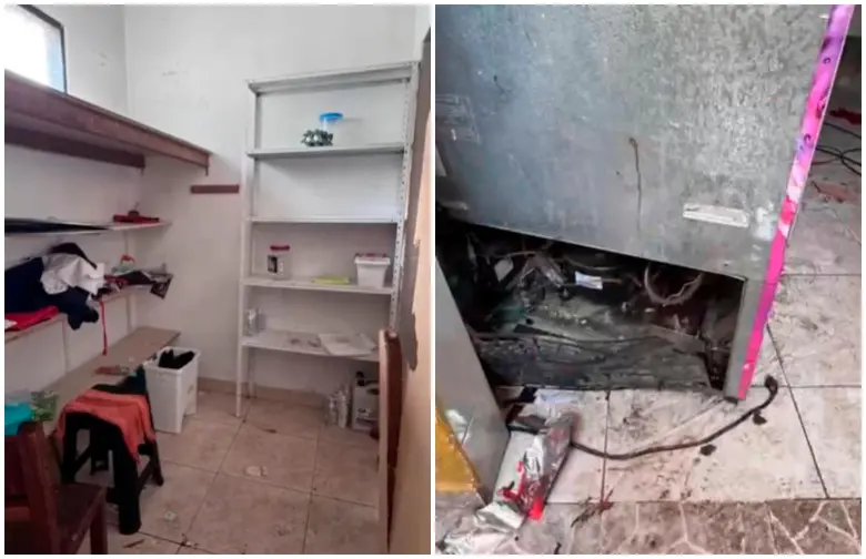 Los ladrones se llevaron implementos para cocinar y comida, pero también dañaron las neveras. FOTOS Cortesía Arquidiócesis de Medellín